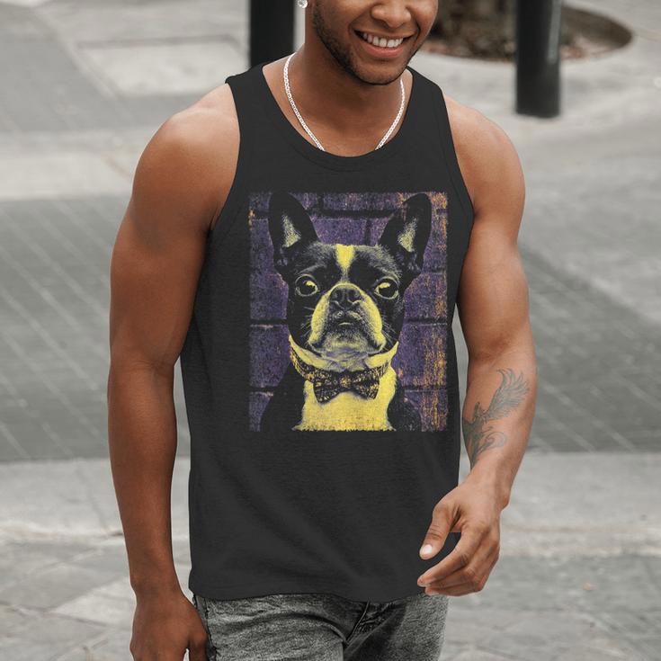 Vintage Boston Terrier Dog Men Tank Top, funny gift