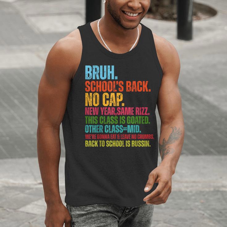 Vintage Bruh We Back No Cap Bruh We'Re Back Student Teacher Men Tank Top, funny gift Vintage Bruh We Back No Cap Bruh We'Re Back Student Teacher Men Tank Top, funny gift