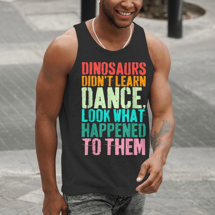 Vintage Dinosaurs Didn't Learn Dance Dance Teacher Men Tank Top, funny gift Vintage Dinosaurs Didn't Learn Dance Dance Teacher Men Tank Top, funny gift