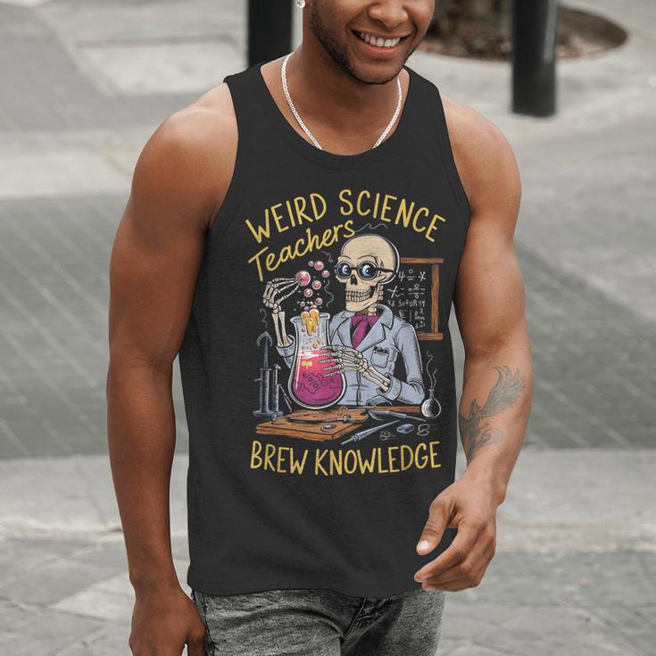 Weird Science Skeleton Halloween Teachers Brew Knowledge Men Tank Top, Science Teacher Tank Tops, funny gift Weird Science Skeleton Halloween Teachers Brew Knowledge Men Tank Top, Science Teacher Tank Tops, funny gift