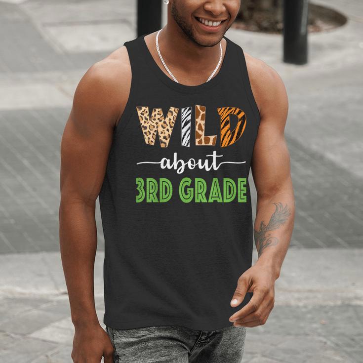 Wild About 3rd Grade Teacher Student Third Grade Zoo Safari Men Women Girls Kids Men Tank Top, funny gift
