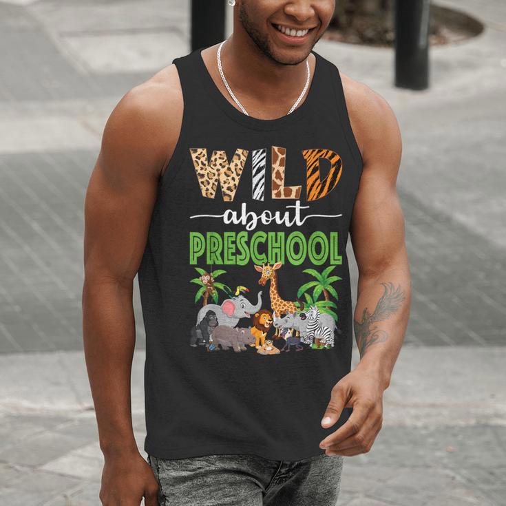 Wild About Preschool Teacher Student Preschool Zoo Safari Men Tank Top, funny gift Wild About Preschool Teacher Student Preschool Zoo Safari Men Tank Top, funny gift