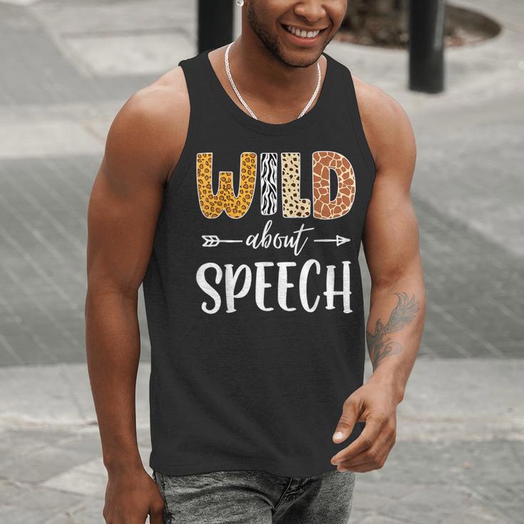 Wild About Speech SLP Leopard Teacher Back To School Kids Men Tank Top, funny gift Wild About Speech SLP Leopard Teacher Back To School Kids Men Tank Top, funny gift