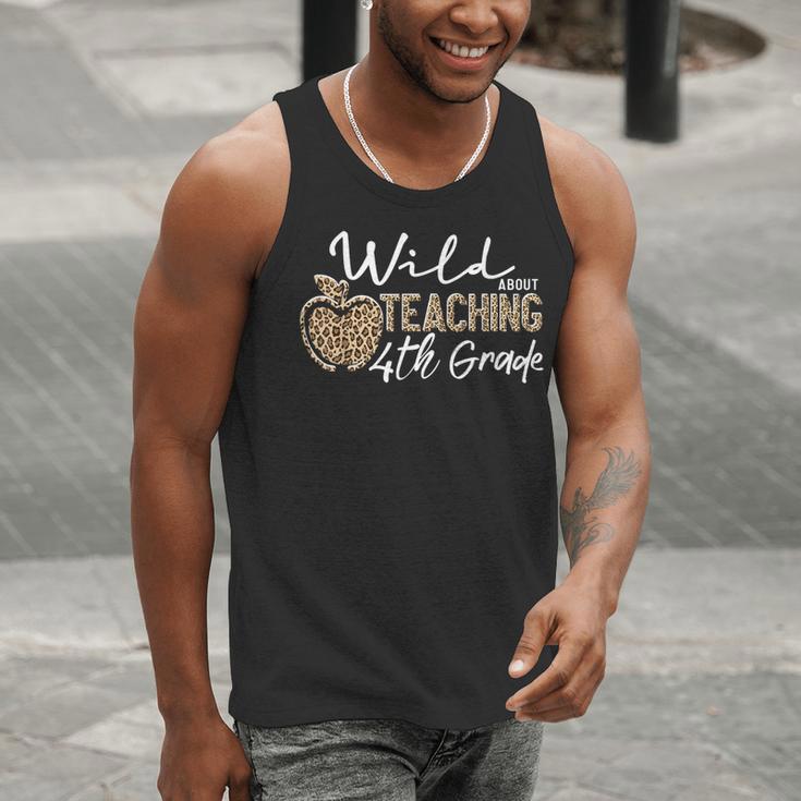 Wild About Teaching School Crew 4th Grade Teacher Squad Men Tank Top, 4th Grade Teacher Tank Tops, funny gift