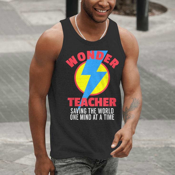 Wonder Teacher Costume Shirt Teacher Halloween Costume Tee Men Tank Top, funny gift