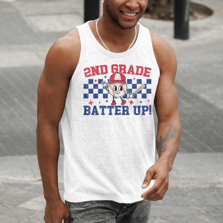 2nd Grade Batter Up Back To School Baseball Teacher Kids Men Tank Top, 2nd Grade Teacher Tank Tops, funny gift 2nd Grade Batter Up Back To School Baseball Teacher Kids Men Tank Top, 2nd Grade Teacher Tank Tops, funny gift