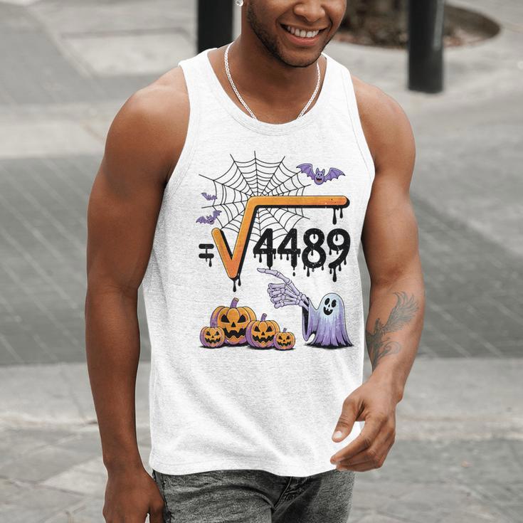 4489 Square Root 67 Math Teacher Halloween Costume Professor Men Tank Top, funny gift