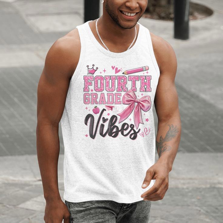 4th Fourth Grade Vibes Back To School Coquette Teacher Girl Men Tank Top, 4th Grade Teacher Tank Tops, funny gift 4th Fourth Grade Vibes Back To School Coquette Teacher Girl Men Tank Top, 4th Grade Teacher Tank Tops, funny gift