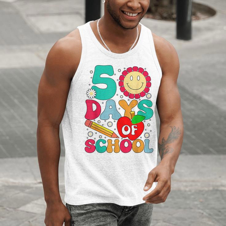 50 Days Of School Teacher Happy 50th Day Of School Kids Men Tank Top, funny gift