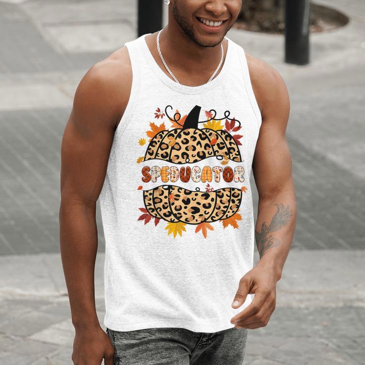 Autumn Fall SPED ED Teacher Thankful Grateful Pumpkin Retro Men Tank Top, funny gift