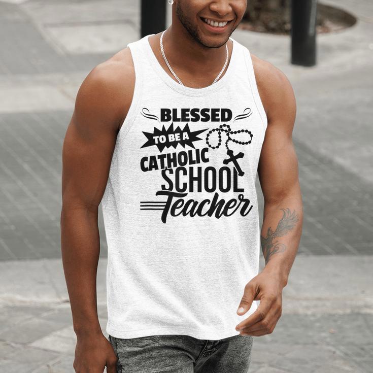 Blessed To Be A Catholic School Teacher Christian Teaching Men Tank Top, funny gift Blessed To Be A Catholic School Teacher Christian Teaching Men Tank Top, funny gift