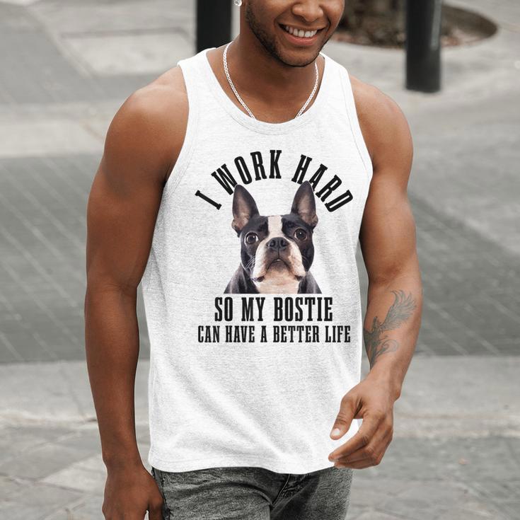 Bostie Mama Dog Dad Boston Terrier For Men Women Men Tank Top, Boston Terrier Dad Tank Tops, funny gift