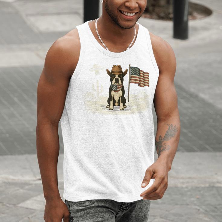 Boston Terrier 4th Of July US American Flag Dog Patriotic Men Tank Top, American Boston Terrier Tank Tops, Patriotic Boston Terrier Tank Tops, Boston Terrier 4th Of July Tank Tops, funny gift