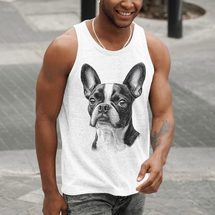 Boston Terrier Dog Motif Pet Illustration Boston Terrier For Men Women Kids Men Tank Top, funny gift