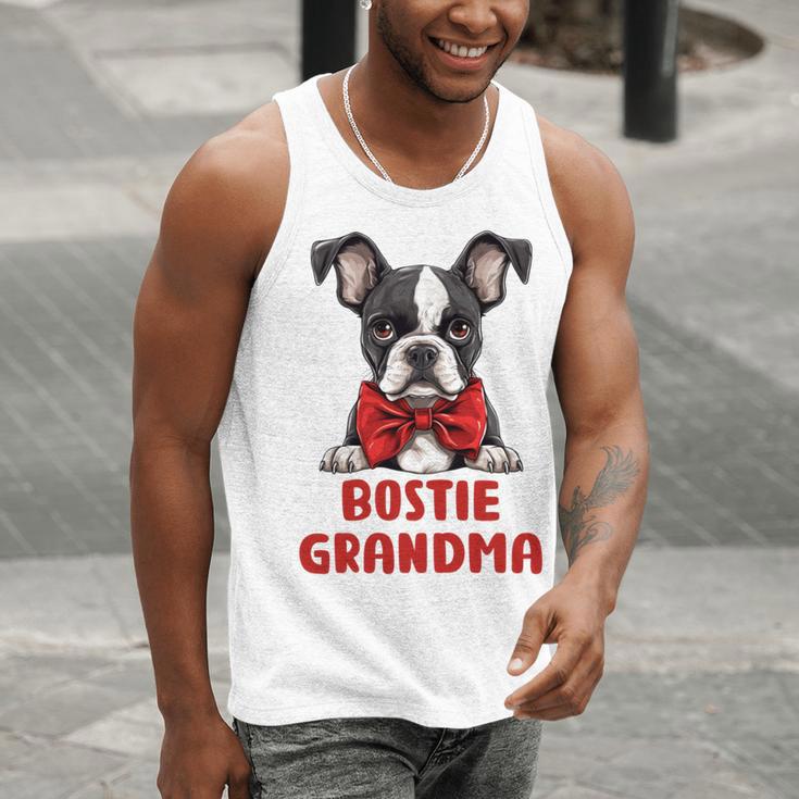 Boston Terrier Grandma Dog Lovers Puppy Bostie Owner Men Tank Top, funny gift