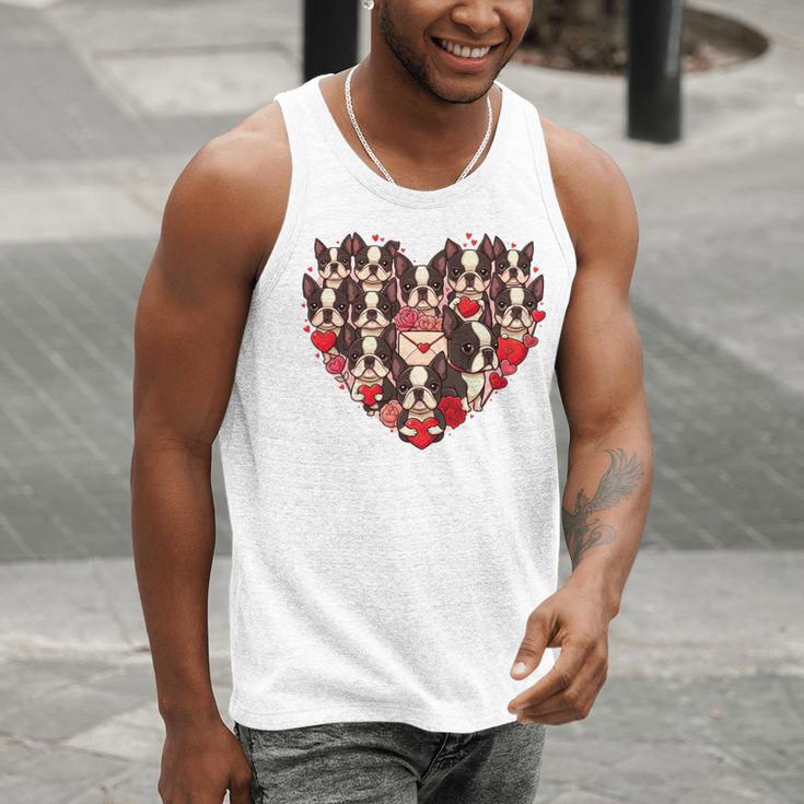 Boston Terrier Heart Valentine Boston Terrier Men Tank Top, funny gift
