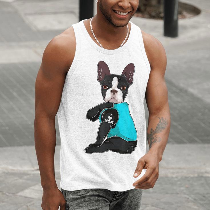 Boston Terrier I Love Mom Apparel Men Tank Top, Boston Terrier Mom Tank Tops, funny gift