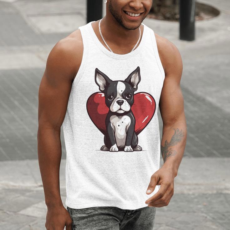 Boston Terrier Mom Dad Bostie Dog Lover Valentines Day Men Tank Top, Boston Terrier Mom Tank Tops, Boston Terrier Dad Tank Tops, funny gift