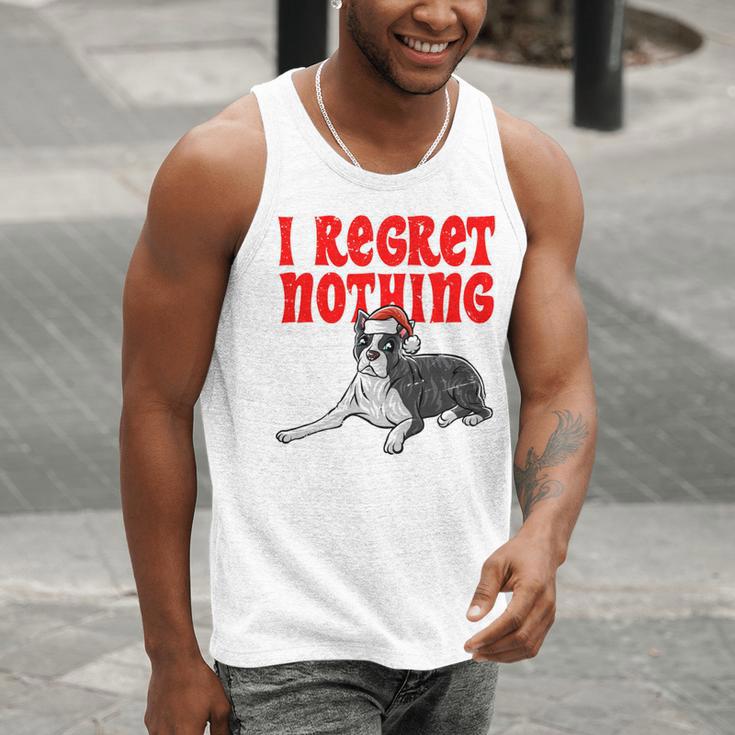 Boston Terrier Santa Claus Hat Merry Christmas Dog X-Mas Men Tank Top, Boston Terrier Christmas Tank Tops, funny gift