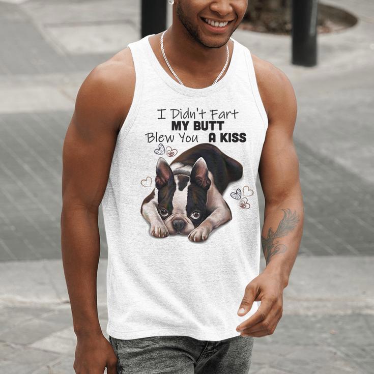 Boston Terrier Shirt I Didn't Fart My Butt Blew You A Kiss Men Tank Top, funny gift
