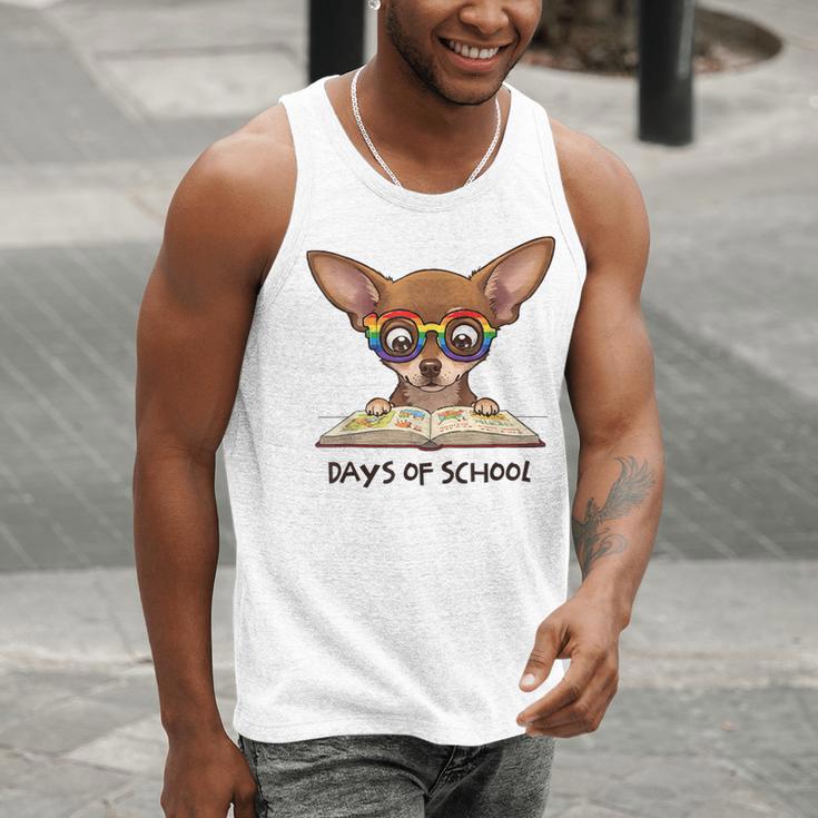 Chihuahua 100 Days Of School Rainbow Glasses Teacher Men Tank Top, funny gift Chihuahua 100 Days Of School Rainbow Glasses Teacher Men Tank Top, funny gift