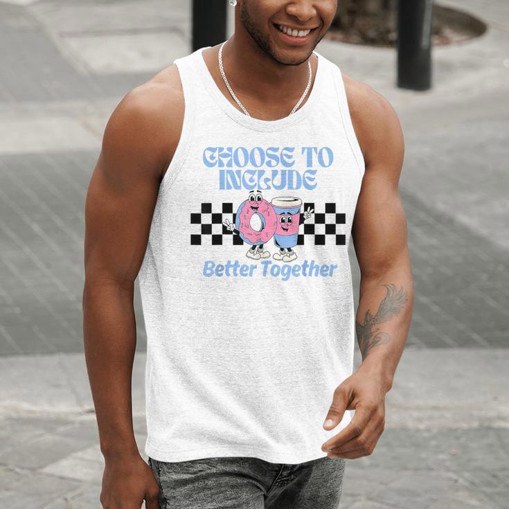 Choose To Include Special Education Teacher Autism Awareness Men Tank Top, funny gift