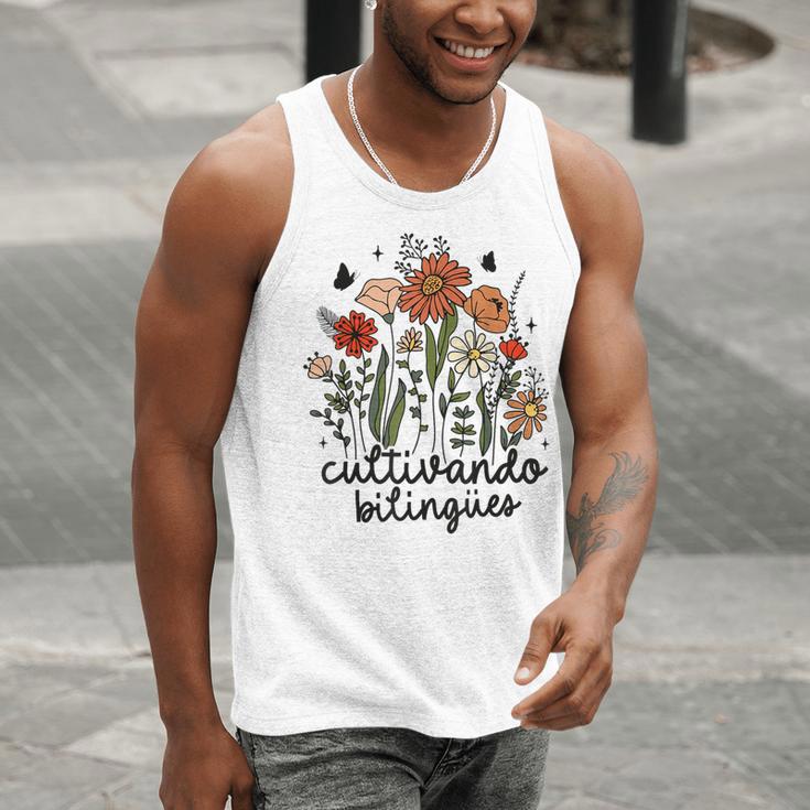 Cultivando Bilingues Dual Language Crew Bilingual Teacher Men Women Girls Kids Men Tank Top, funny gift