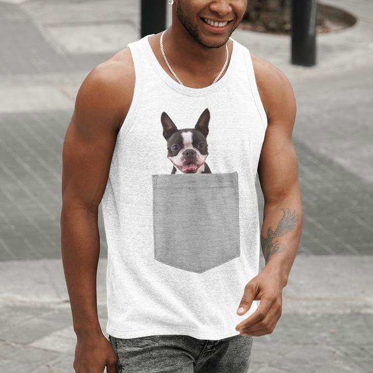 Dog In Your Pocket Boston Terrier For Men Women Girls Kids Men Tank Top, funny gift