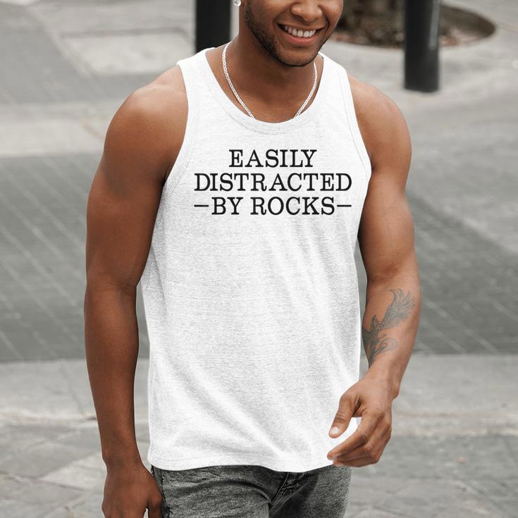 Easily Distracted By Rocks Rock Lover Geology Teacher Men Tank Top, funny gift Easily Distracted By Rocks Rock Lover Geology Teacher Men Tank Top, funny gift