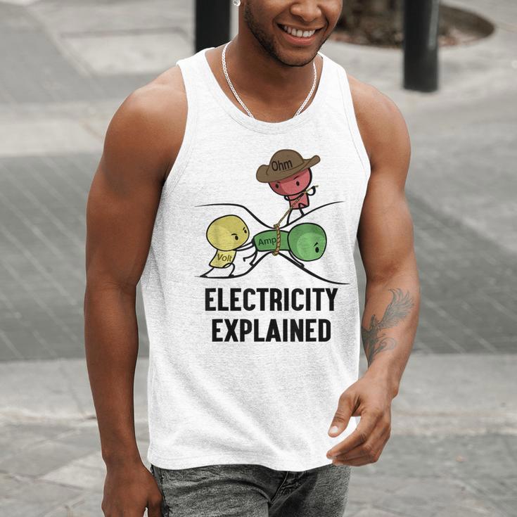 Electricity Explained Physics Nerd I Teacher School Men Tank Top, funny gift Electricity Explained Physics Nerd I Teacher School Men Tank Top, funny gift