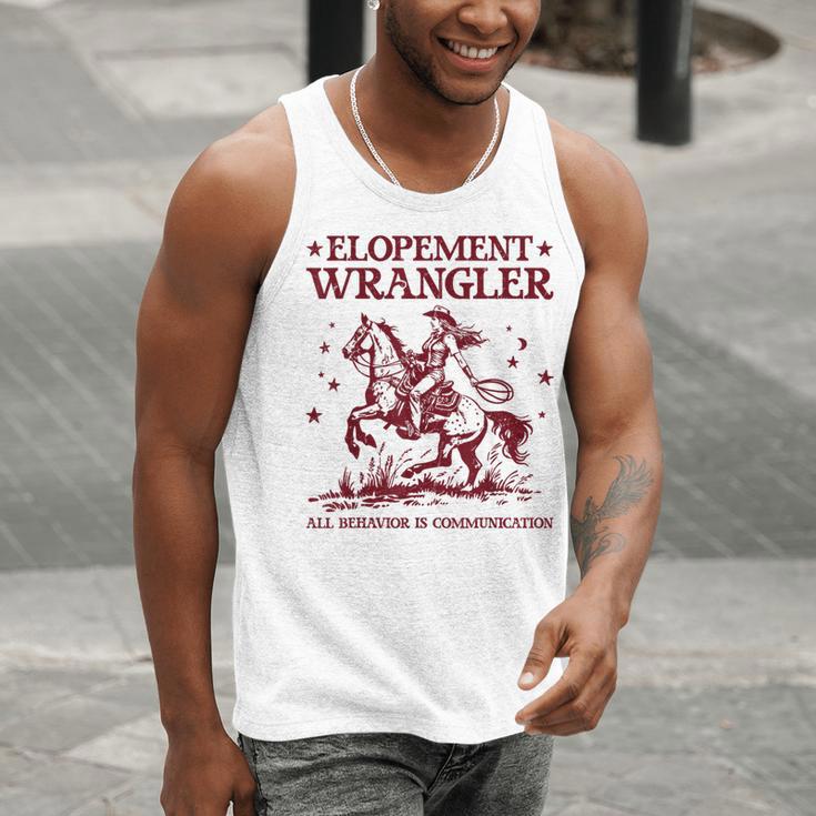 Elopement Wrangler Teacher ABA Behavior Support Cowboy Men Tank Top, funny gift Elopement Wrangler Teacher ABA Behavior Support Cowboy Men Tank Top, funny gift