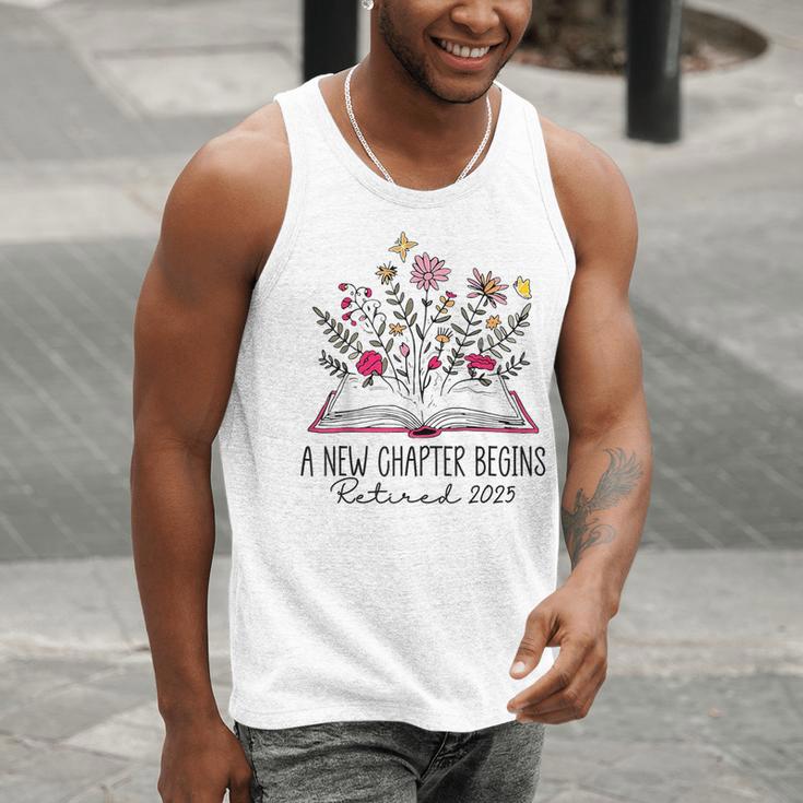 Floral Book a New Chapter Begins Retired Retirement Teacher Men Tank Top, funny gift Floral Book a New Chapter Begins Retired Retirement Teacher Men Tank Top, funny gift
