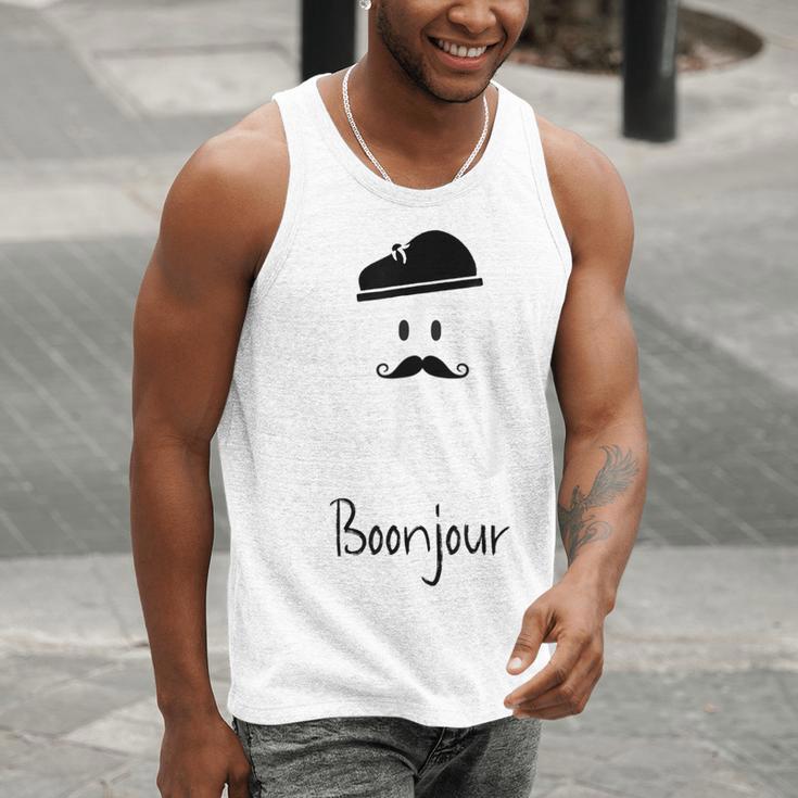 French Teacher Halloween Bonjour Ghost Men Tank Top, funny gift