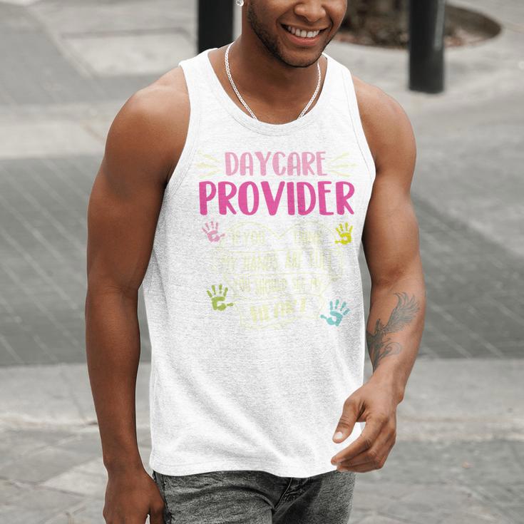 Full Heart Daycare Provider Nanny Au Pair Pre-K Teacher Men Tank Top, funny gift