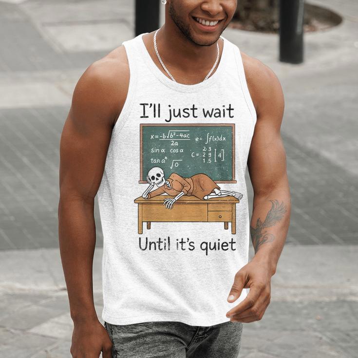 Halloween Teacher I'Ll Just Wait Until It's Quiet Men Tank Top, funny gift Halloween Teacher I'Ll Just Wait Until It's Quiet Men Tank Top, funny gift
