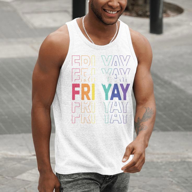 Happy Fri Yay Teacher Friday Saying Men Tank Top, funny gift Happy Fri Yay Teacher Friday Saying Men Tank Top, funny gift
