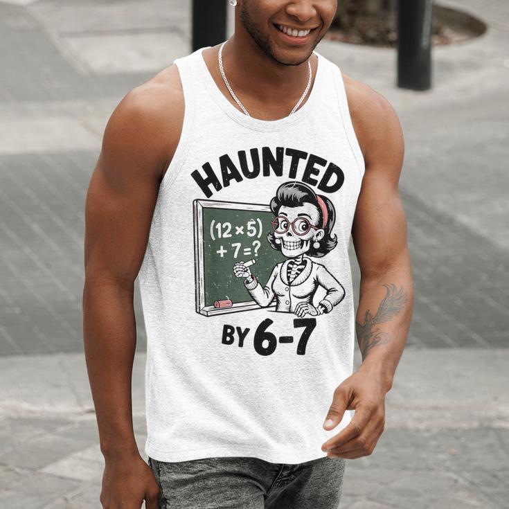 Haunted 67 Skeleton Math Teacher Halloween Costume Math Pun Men Tank Top, funny gift Haunted 67 Skeleton Math Teacher Halloween Costume Math Pun Men Tank Top, funny gift