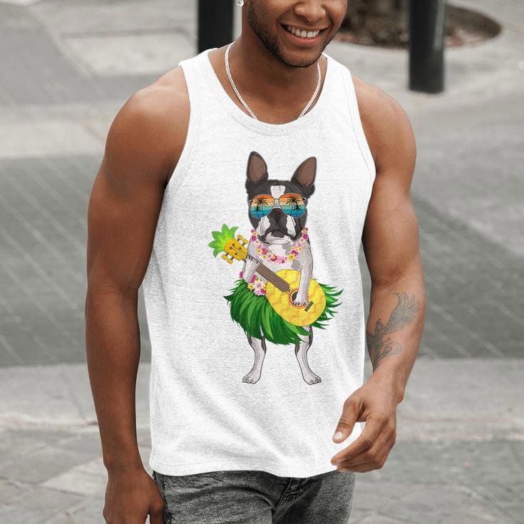 Hawaiian Boston Terrier Dog Pineapple Ukulele Summer For Men Women Girls Kids Men Tank Top, funny gift