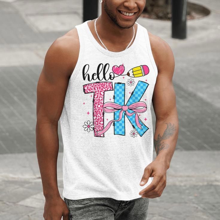 Hello TK Transitional Kindergarten Back To School Teacher Men Tank Top, funny gift Hello TK Transitional Kindergarten Back To School Teacher Men Tank Top, funny gift