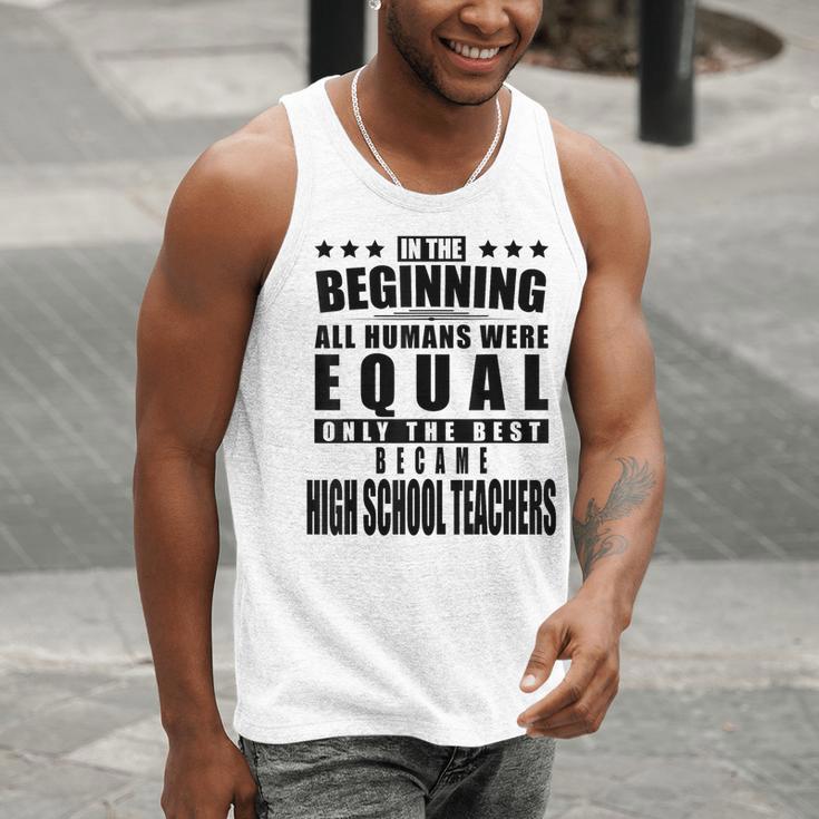 High School Teacher Personalized Men Tank Top, funny gift