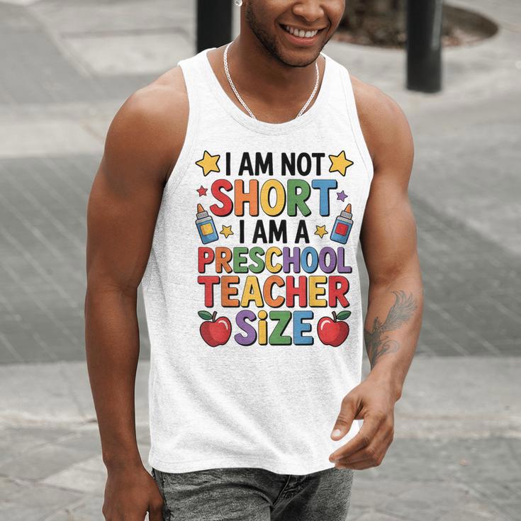 I'm Not Short I'm A Preschool Teacher Size Quote Women Men Tank Top, funny gift I'm Not Short I'm A Preschool Teacher Size Quote Women Men Tank Top, funny gift