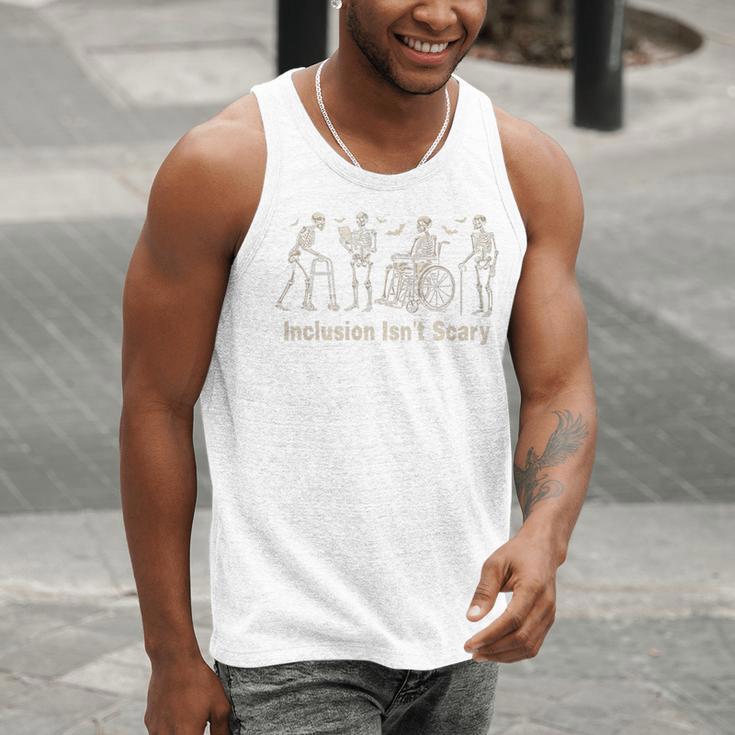 Inclusion Isn't Scary Skeleton Halloween Sped Teacher Premium Tri-Blend Men Tank Top, funny gift Inclusion Isn't Scary Skeleton Halloween Sped Teacher Premium Tri-Blend Men Tank Top, funny gift