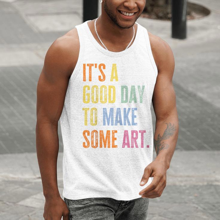 It's A Good Day To Make Art Artist Teacher Painter Men Tank Top, funny gift
