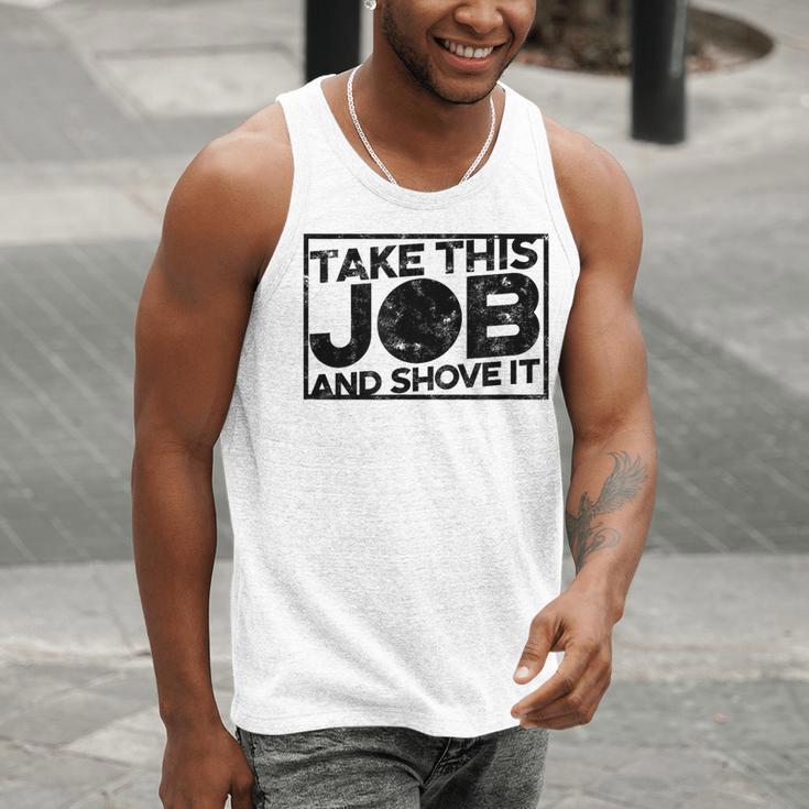 Take This Job And Shove It Teacher And Technician Work For Men Women Men Tank Top, funny gift