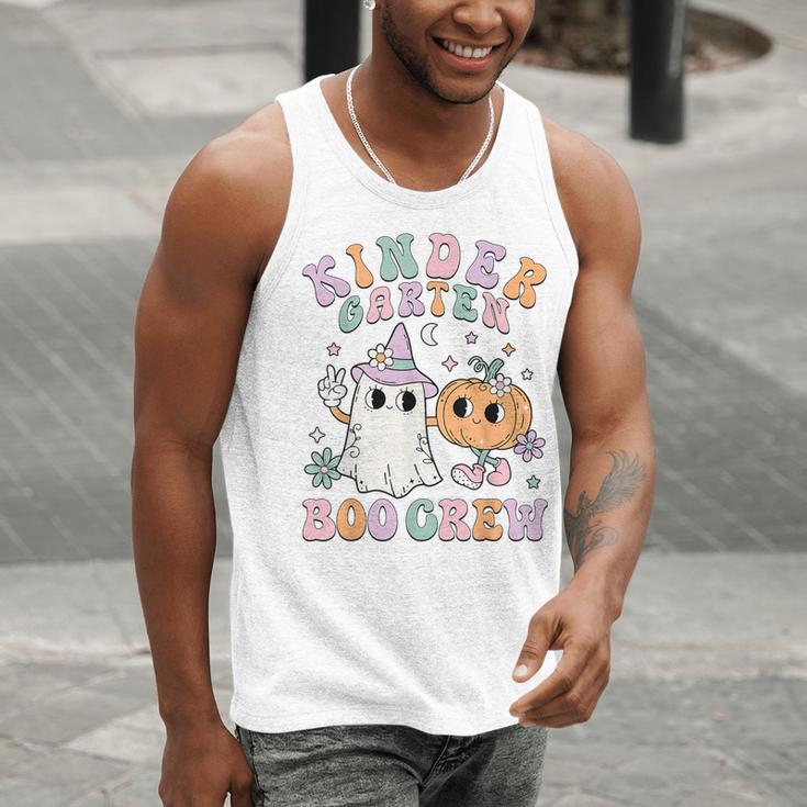 Kindergarten Boo Crew Halloween Floral Ghost Kinder Teacher Men Tank Top, funny gift Kindergarten Boo Crew Halloween Floral Ghost Kinder Teacher Men Tank Top, funny gift