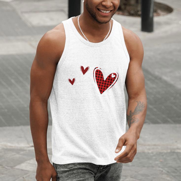 Kindergarten Has My Heart Buffalo Print Teacher Valentine Men Tank Top, funny gift