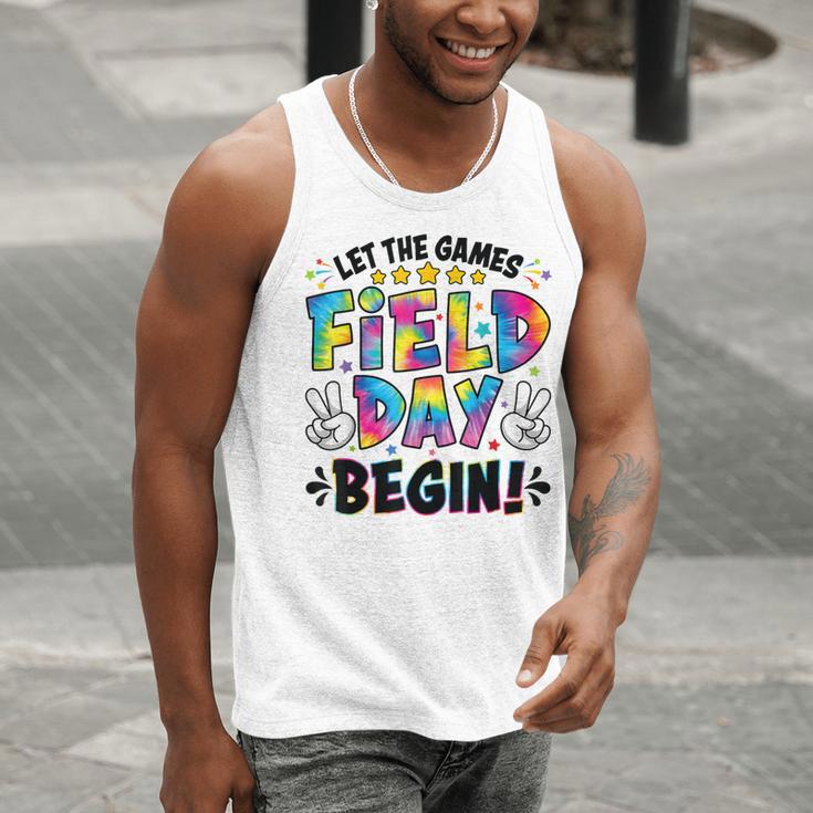 Let The Games Field Day Begin Tie Dye Adults Teacher Kids Men Tank Top, funny gift