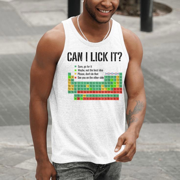 Can I Lick It Periodic Table Chart Science Teacher Men Tank Top, Science Teacher Tank Tops, funny gift