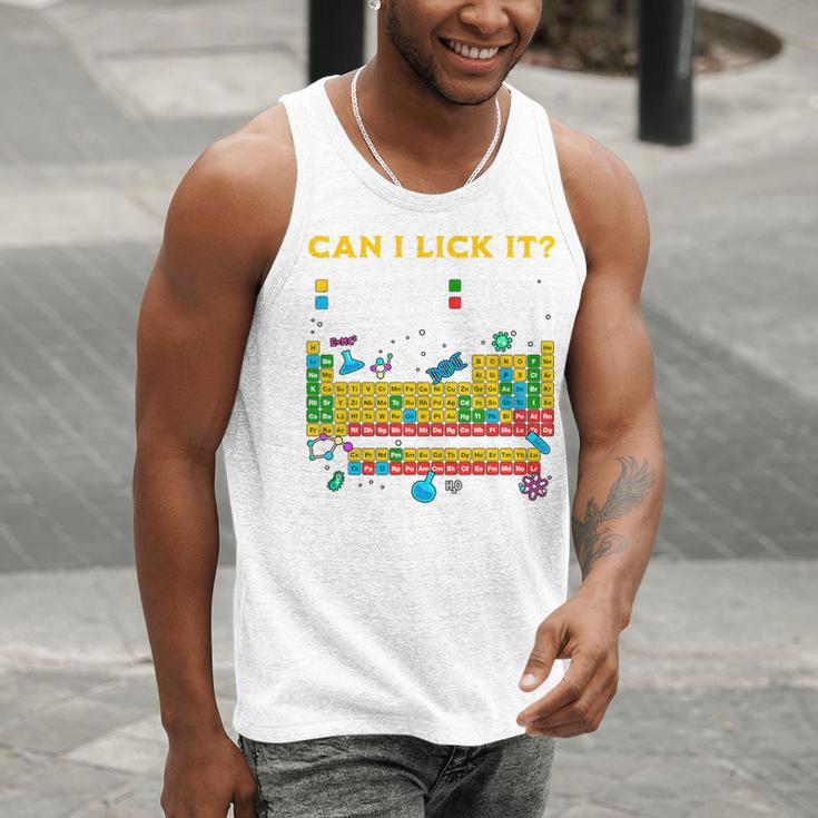 Can I Lick It Periodic Table Science Teacher Student Premium Tri-Blend Men Tank Top, Science Teacher Tank Tops, funny gift