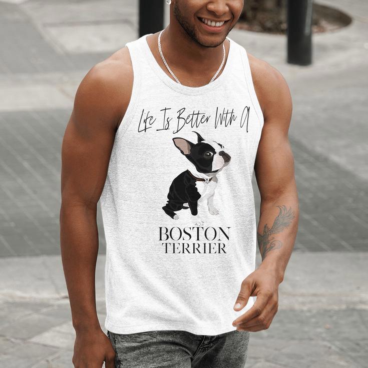 Life Is Better With A Boston Terrier Dog For Lover Men Tank Top, funny gift